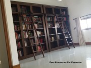 Estante Biblioteca 03 Corpos sem Portas com Escada Weihermann Vicenza 1.73 m COM FRETE GRATIS  